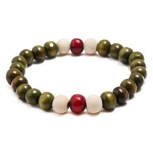 Bundle of five handmade wooden bracelets! New